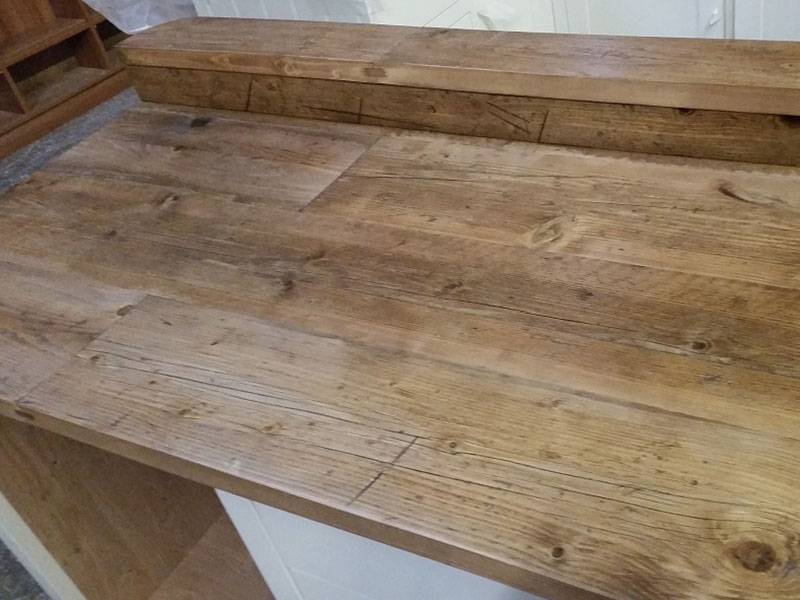 Reclaimed Scaffold Worktops — Dove Furniture &amp; Kitchens York